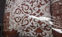 barna-drapp pamut garnitúra