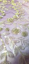 Lila tüll alapú gyöngyös-flitteres